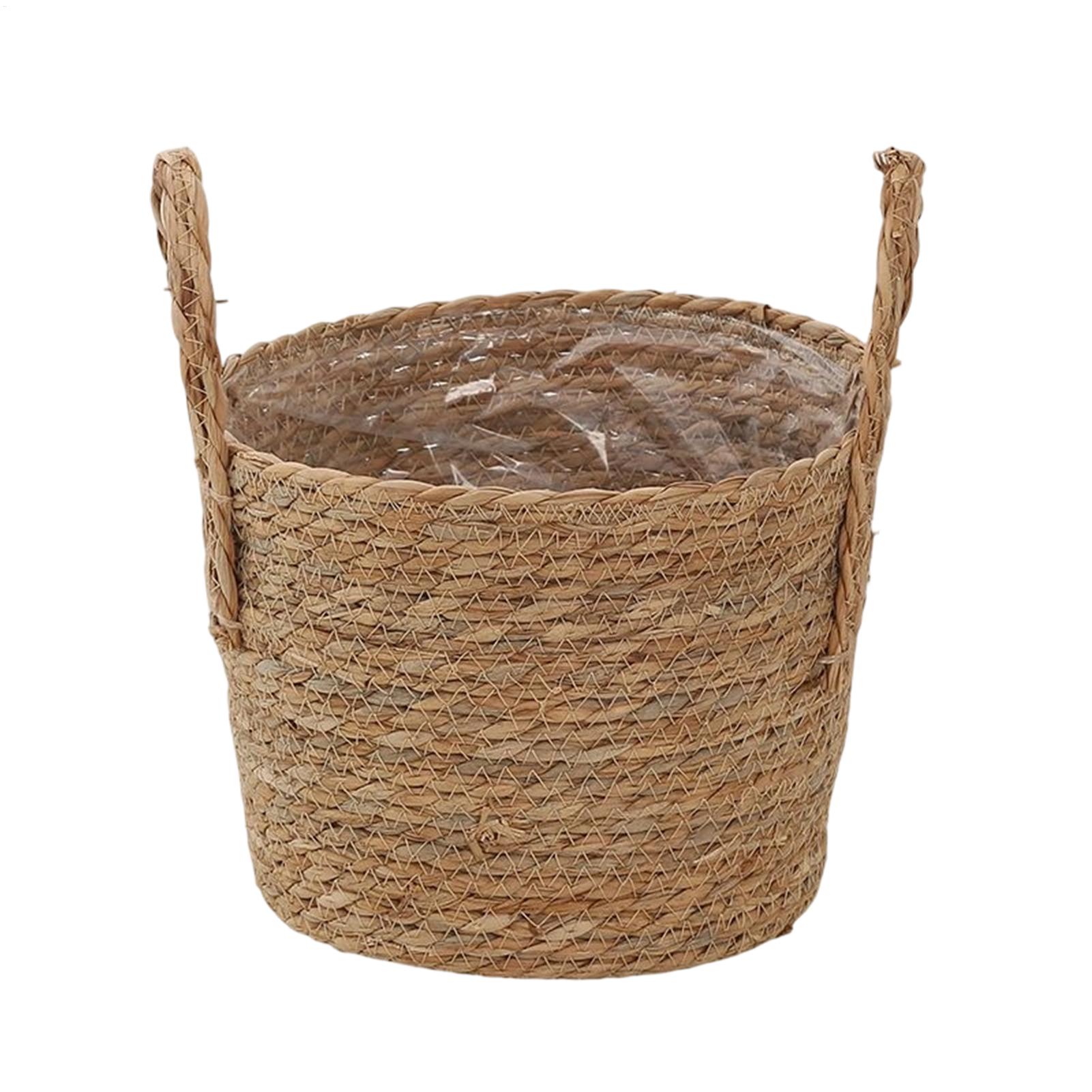 Rattan Plant Basket - Plantenmand Stro Bloempot Rieten plantenbak ademend