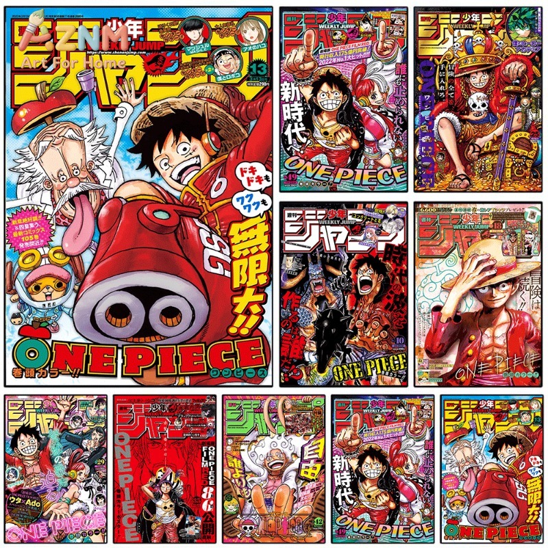 Home Decor Magazine - One Piece, wekelijkse Shonen Jump-tijdschrift, omslag,