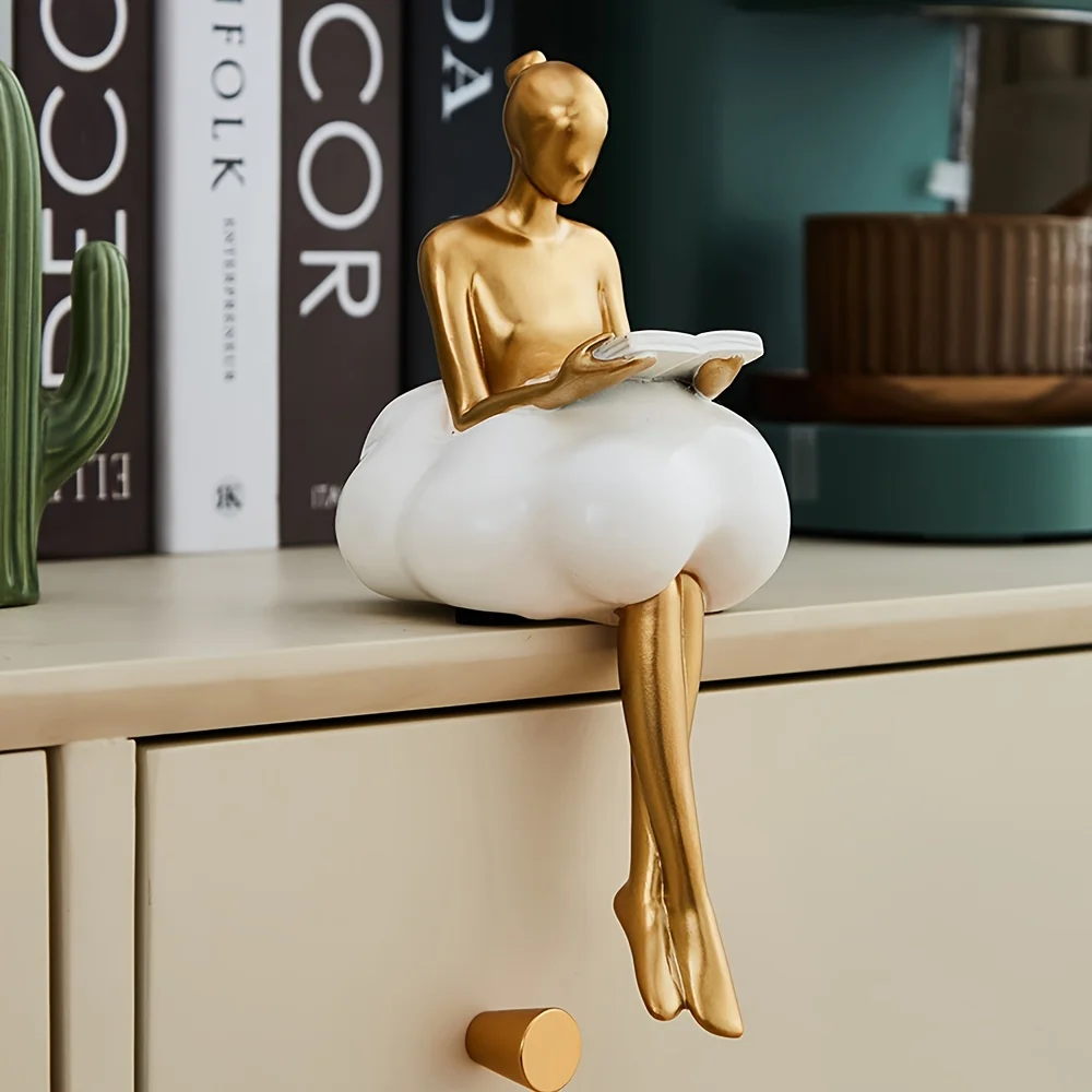 Home Decor Y2K - Cloud Girl Sculptuur Abstract Art Figuur