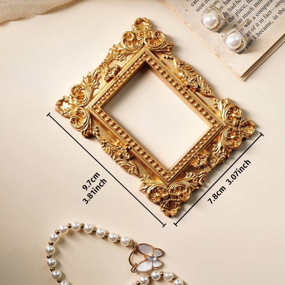 Bamboo Photo Frame - Vintage gouden DIY schaduwdooslijsten DIY 3D