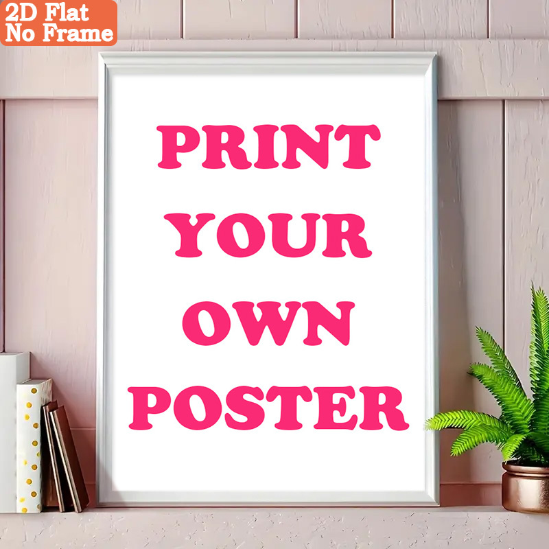 Home Decor Theme - Aangepaste lijstenloze fotocanvasafdrukken: druk elke gewenste