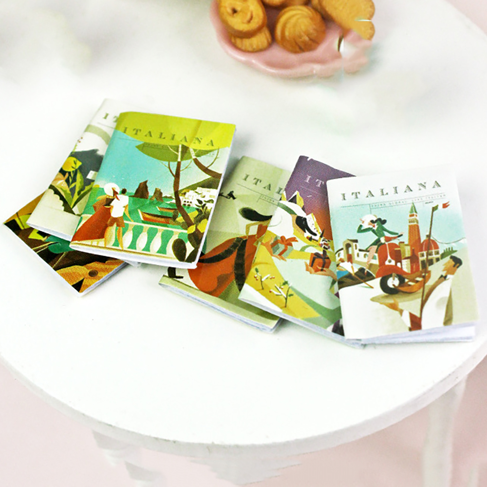Home Decor Magazine - 6 Stuks 1/12 Poppenhuis Miniatuur Accessoires