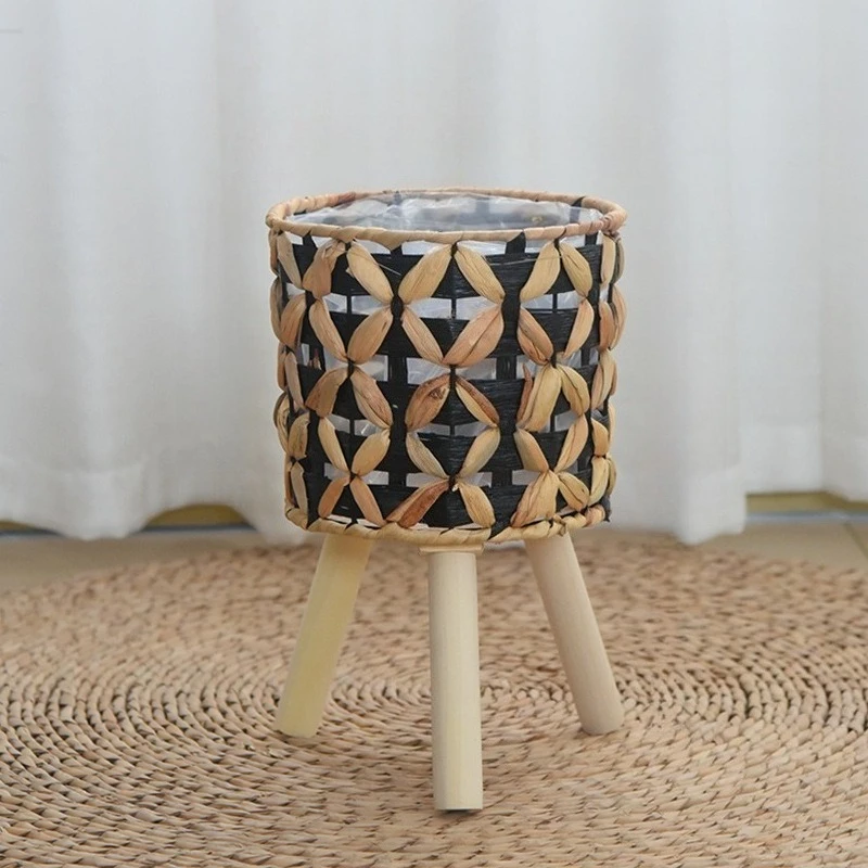 Handgeweven, vrijstaande, holl - Rattan Plant Basket recensie en prijs