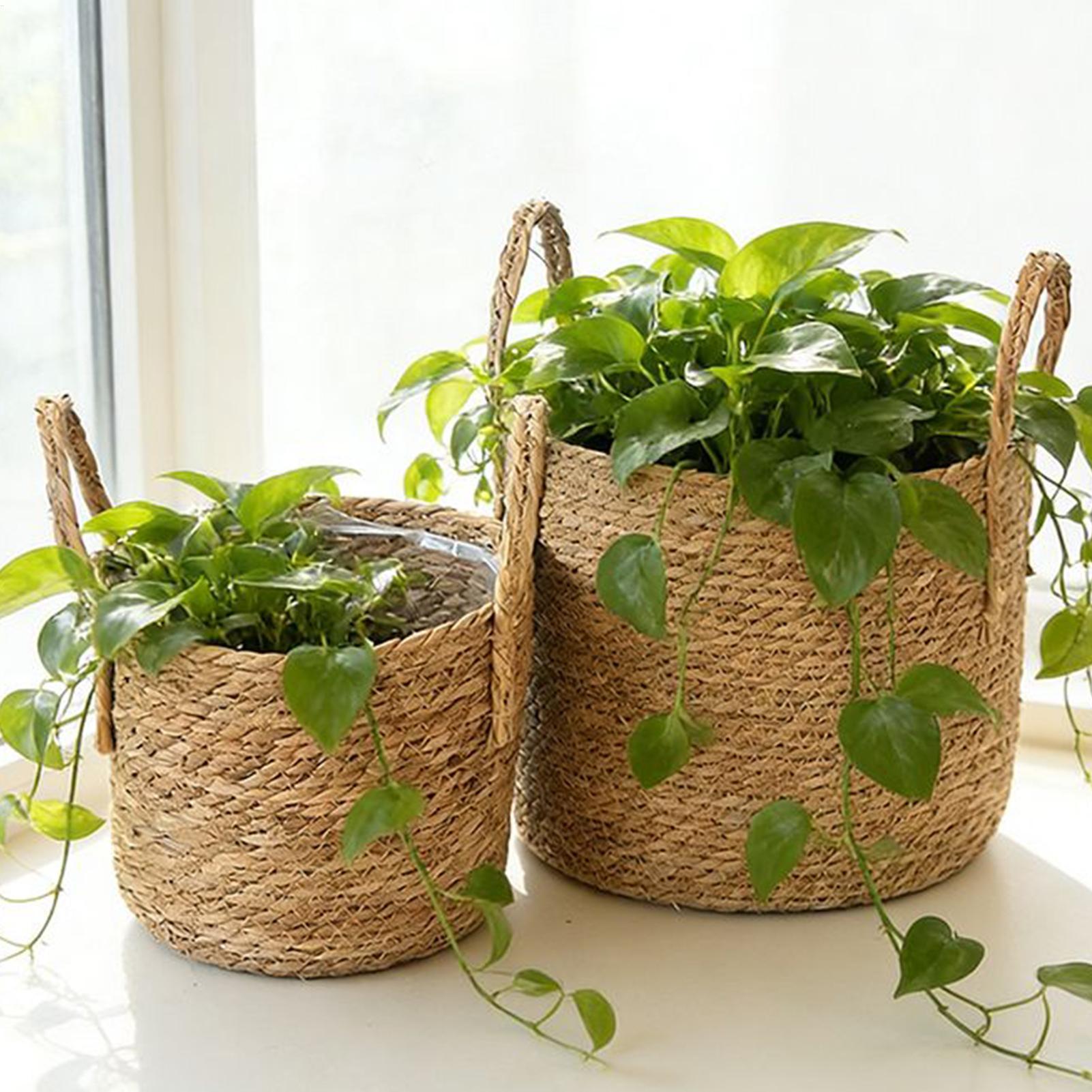 Plantenmand Stro Bloempot Riet - Rattan Plant Basket recensie en prijs