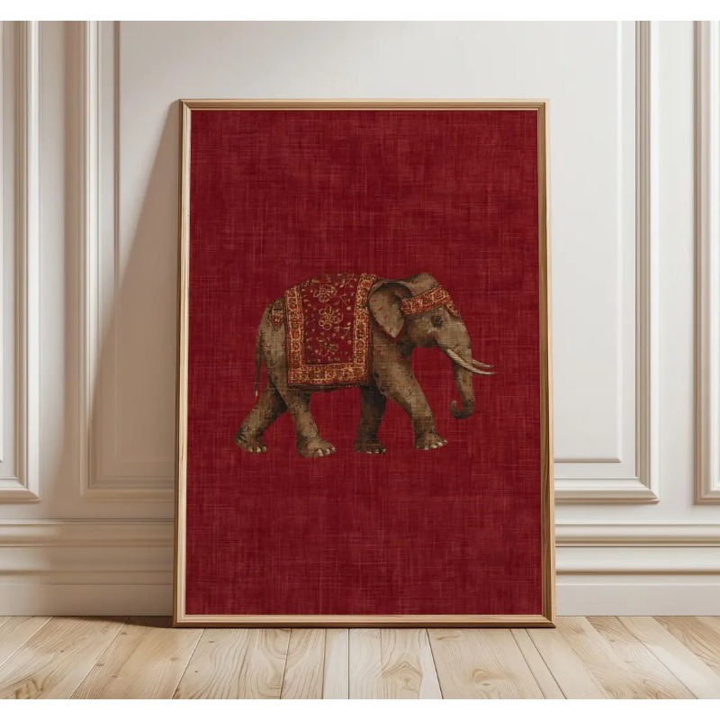 Indische Olifant Patroonprint, - Home Decor Indonesia recensie en prijs