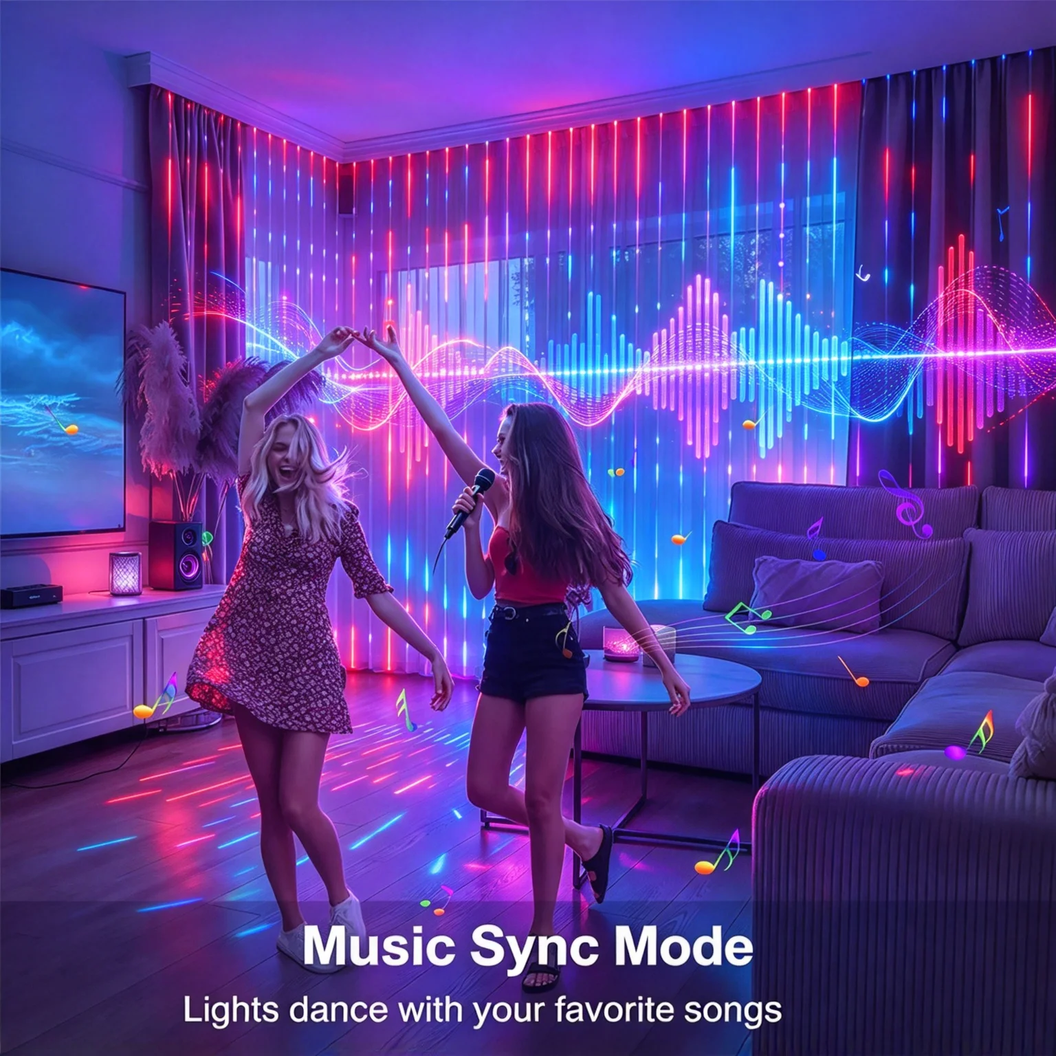 Slimme LED-gordijnverlichting  - Home Decor Free App recensie en prijs