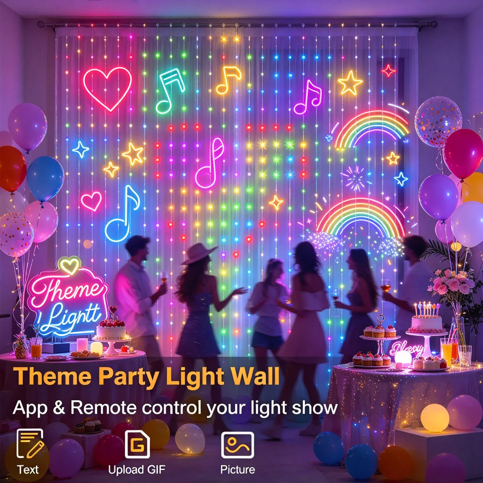 Slimme LED-gordijnverlichting  - Home Decor Free App recensie en prijs