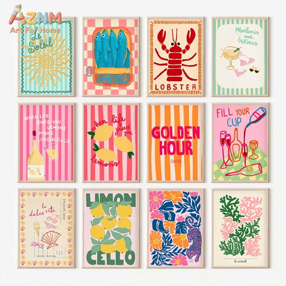 AZNM Kleurrijke zomerse citroe - Home Decor Y2K recensie en prijs