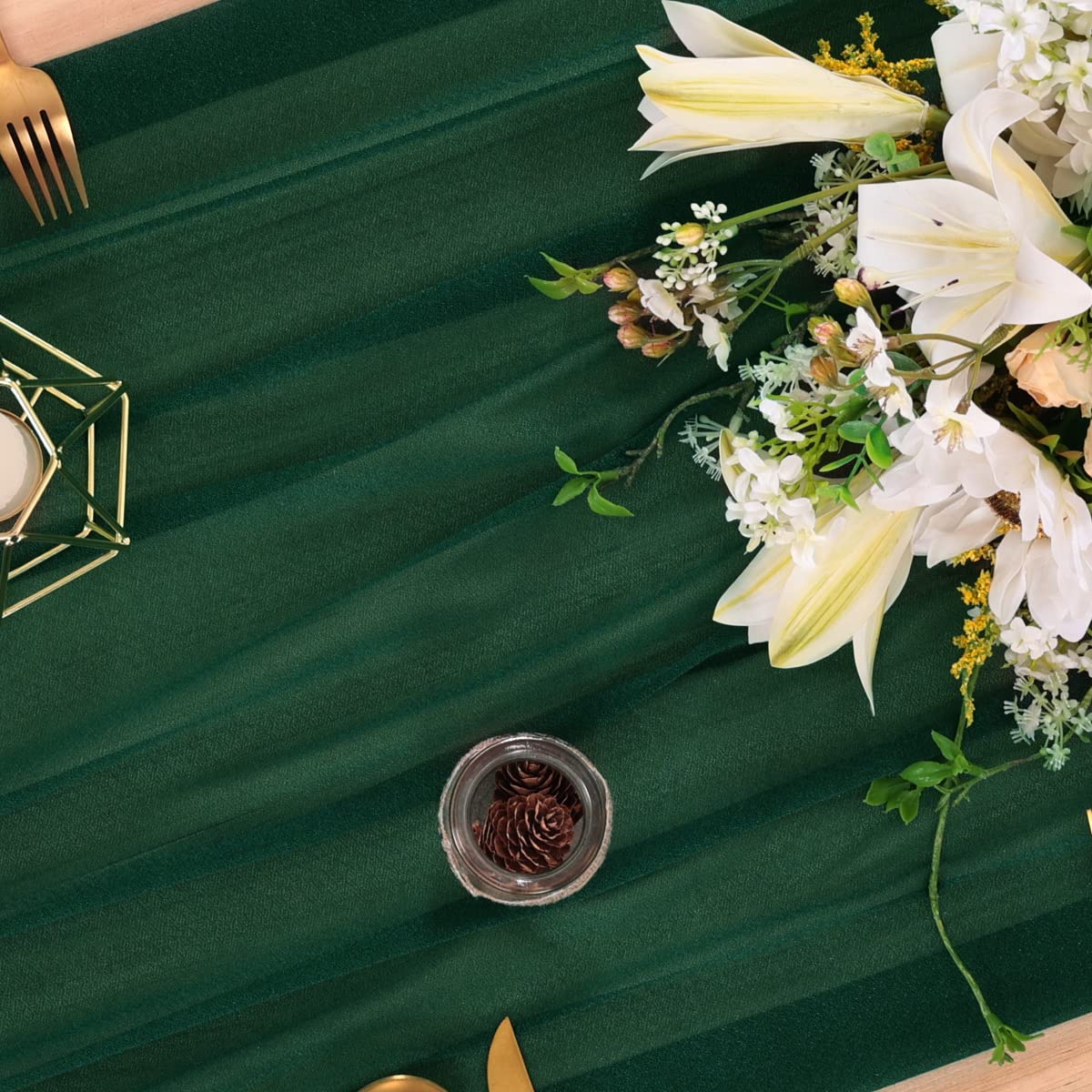 Chiffon tafelloper naakt pure  - Linen Table Runner recensie en prijs