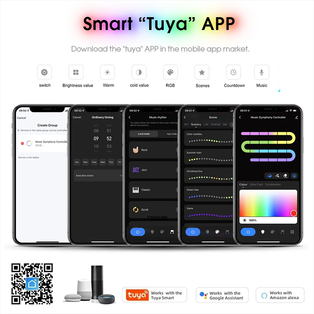 Tuya WiFi WS2811 RGBIC COB LED - Home Decor Free App recensie en prijs
