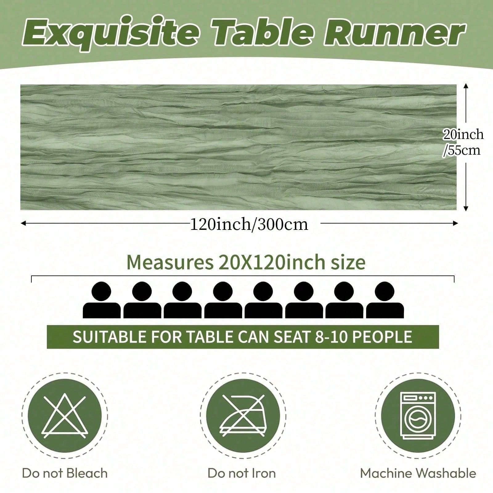6-pack kaasdoek tafelloper voo - Linen Table Runner recensie en prijs