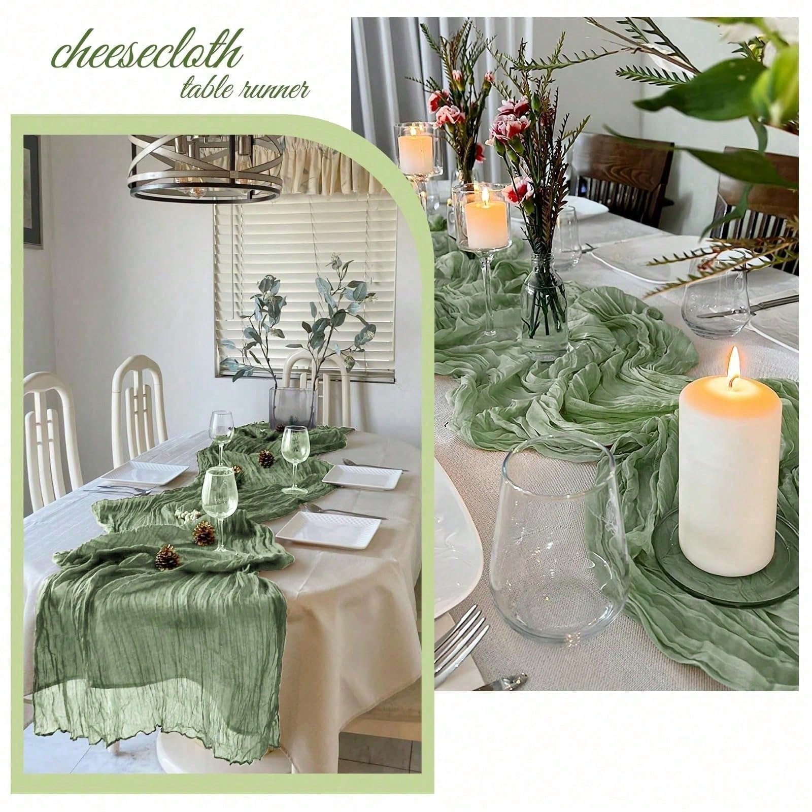 6-pack kaasdoek tafelloper voo - Linen Table Runner recensie en prijs