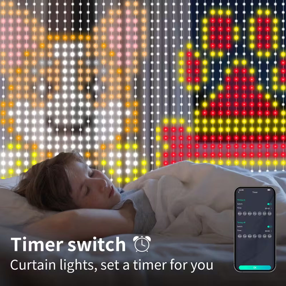 Slimme LED-gordijnverlichting  - Home Decor Free App recensie en prijs