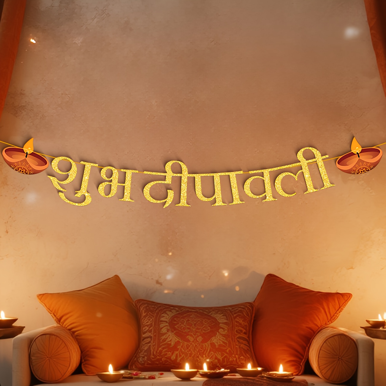 Diwali Party Decorations Happy - Home Decor Indonesia recensie en prijs