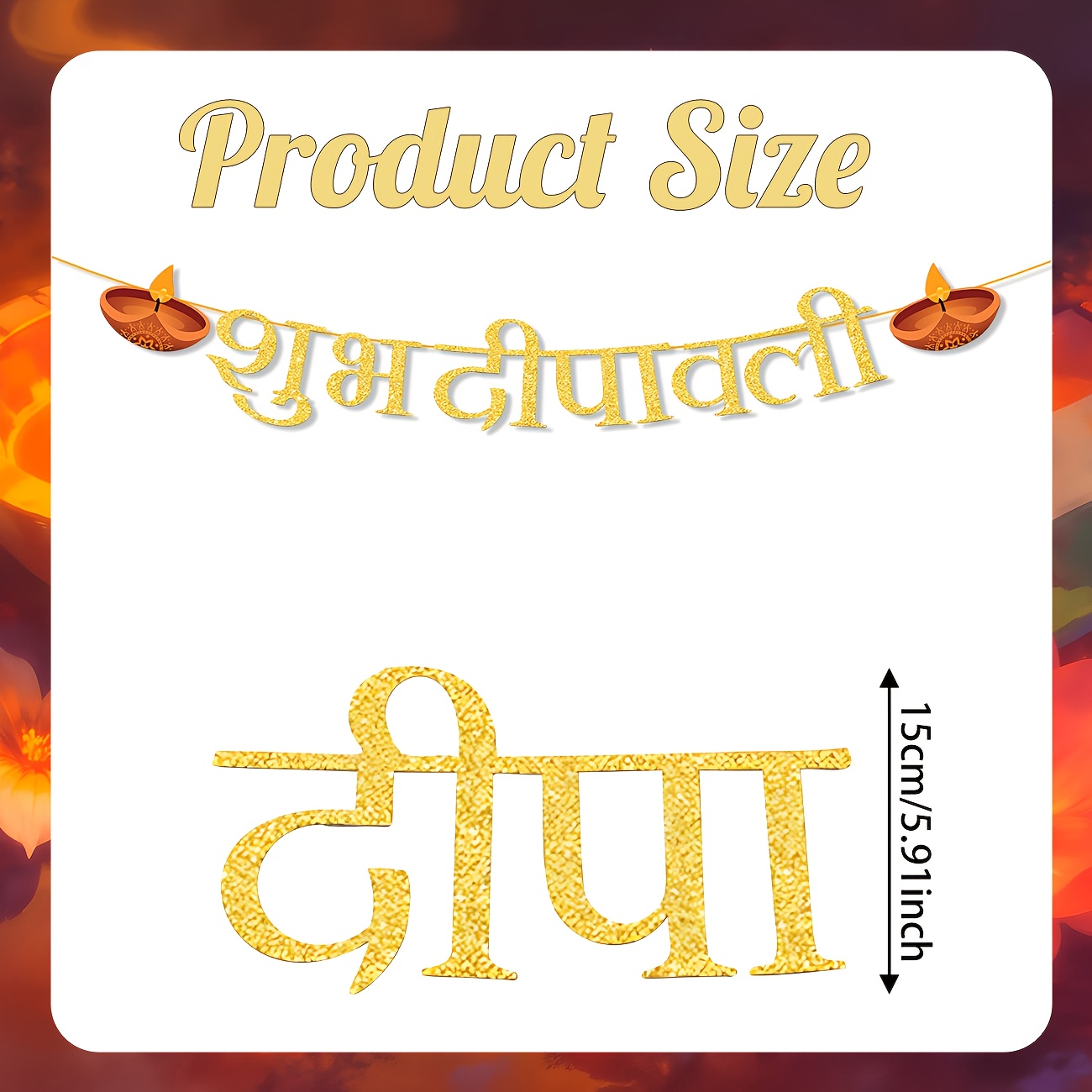 Diwali Party Decorations Happy - Home Decor Indonesia recensie en prijs