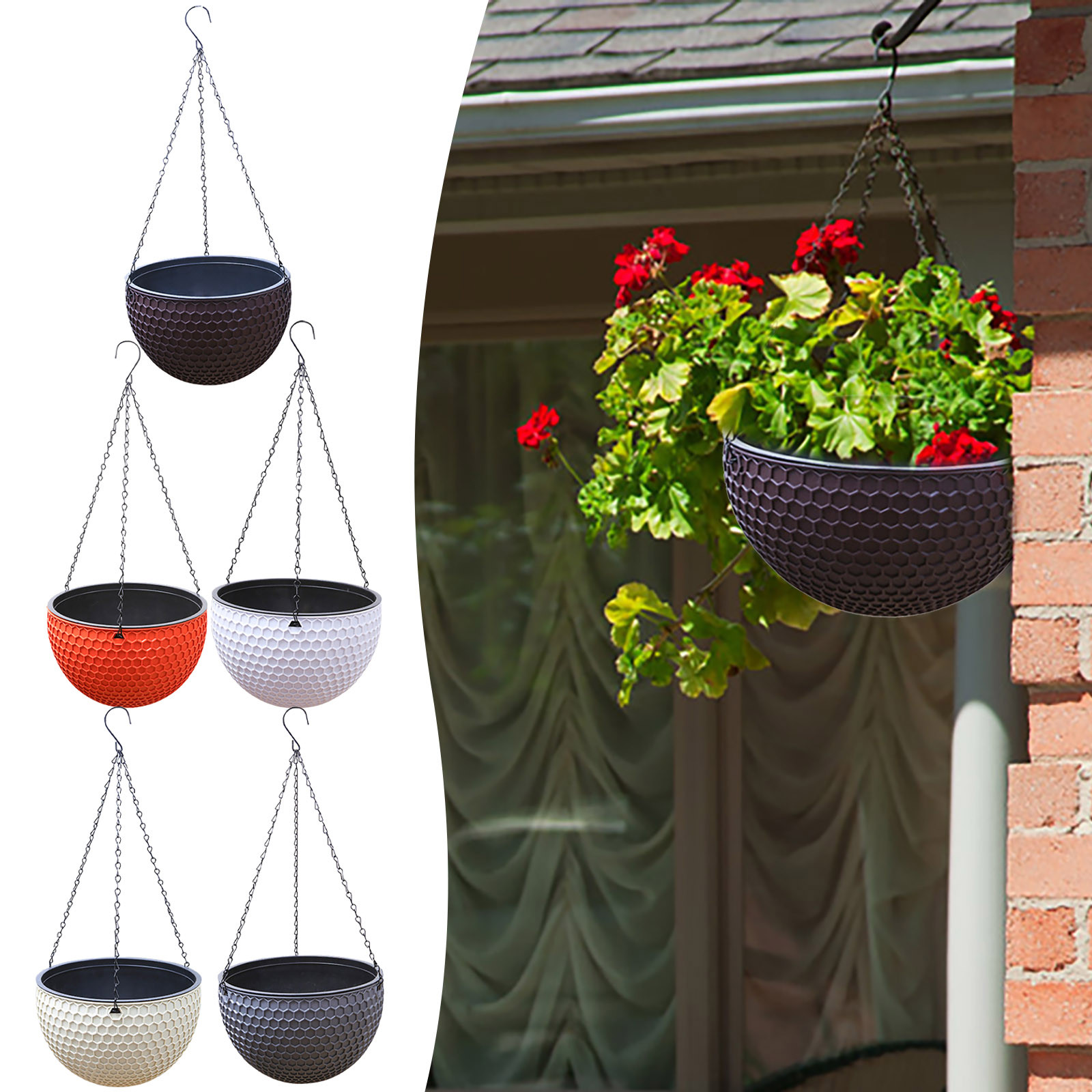 Europese stijl honingraatpatro - Rattan Plant Basket recensie en prijs