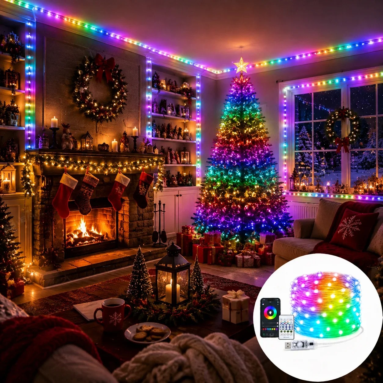 Slimme Bluetooth RGB LED-licht - Home Decor Free App recensie en prijs
