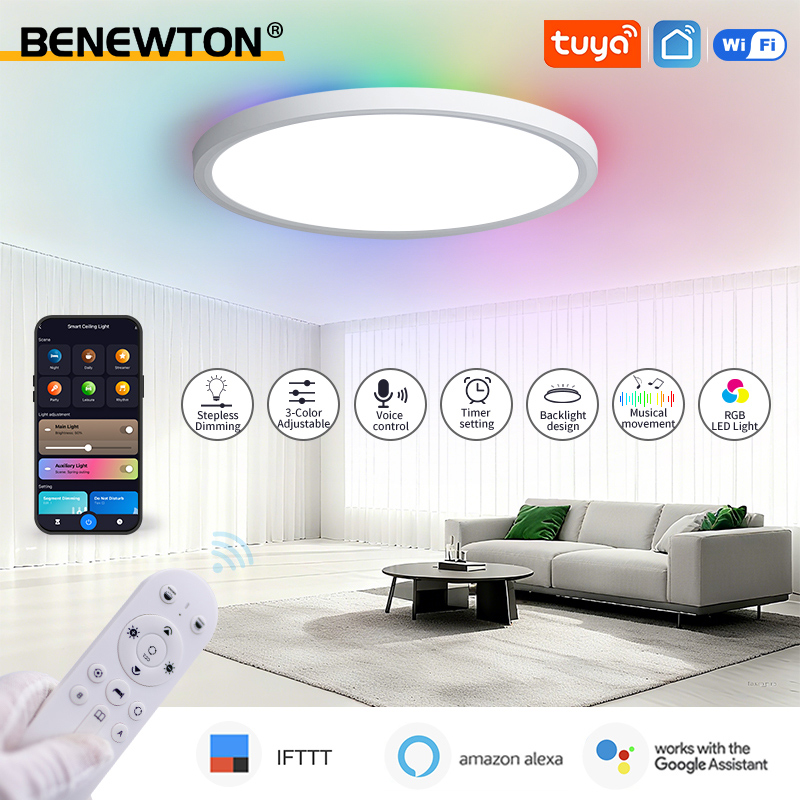 BENEWTON Tuya Smart WiFi Plafo - Home Decor Free App recensie en prijs